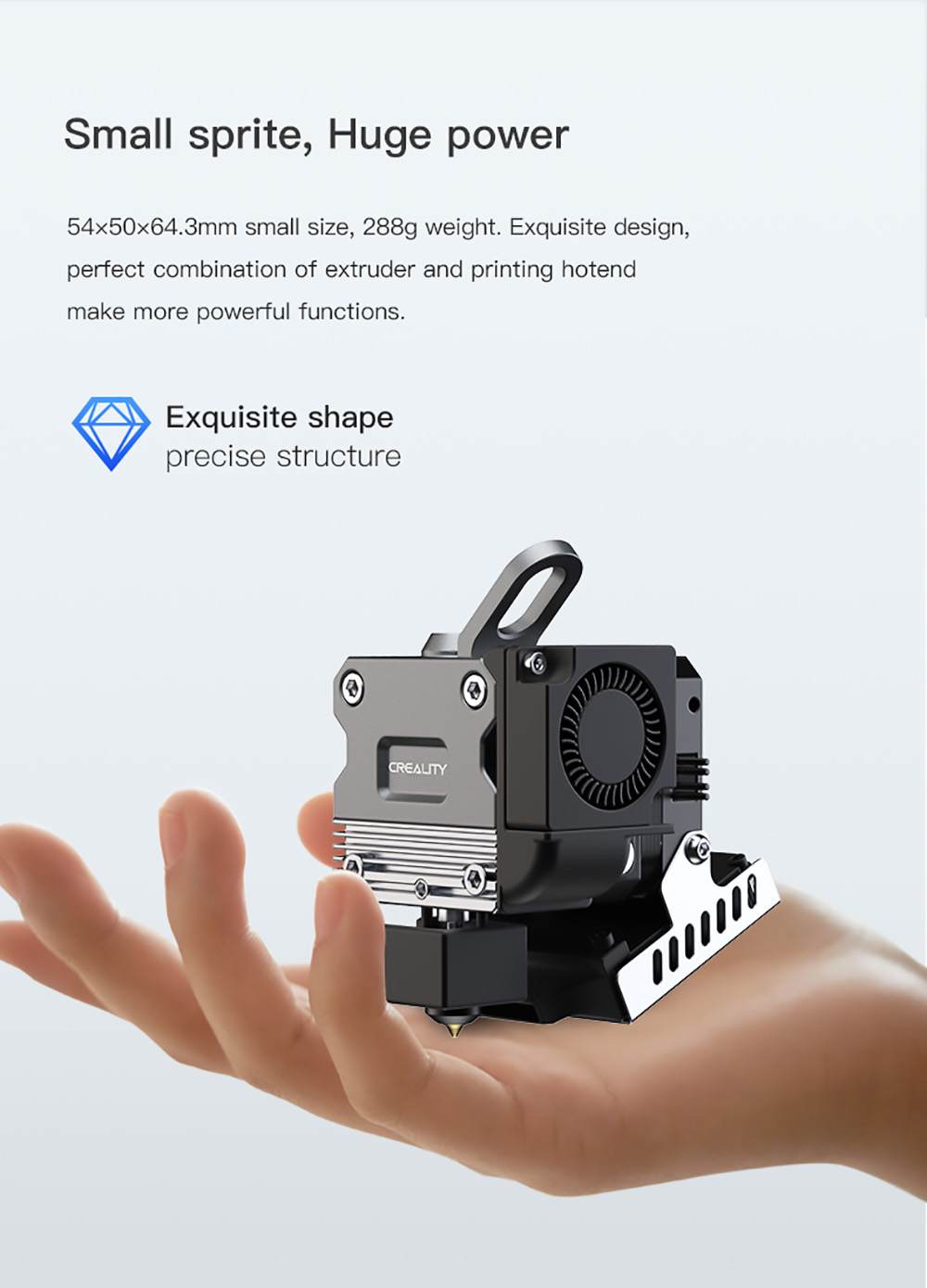 Creality Sprite Extruder Pro Kit DIY para Creality Ender 3 Series