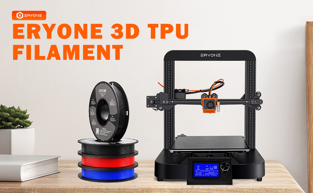 TPU eryone izzószál 3D nyomtatóhoz 1,75 mm tolerancia 0,03 mm 0,5 kg (1,1 font) / tekercs - piros