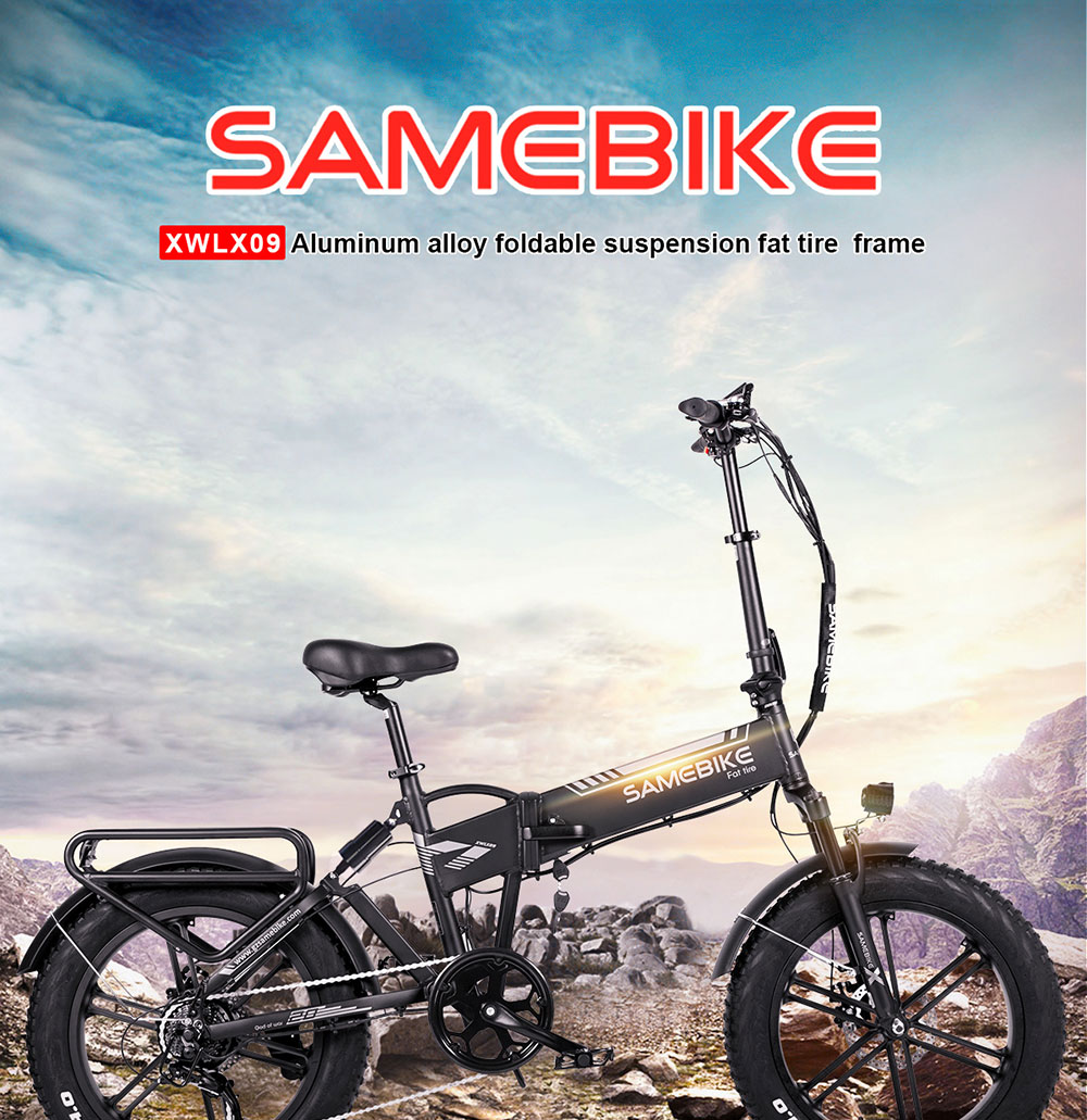 Rower elektryczny SAMEBIKE XWLX09 srebrny