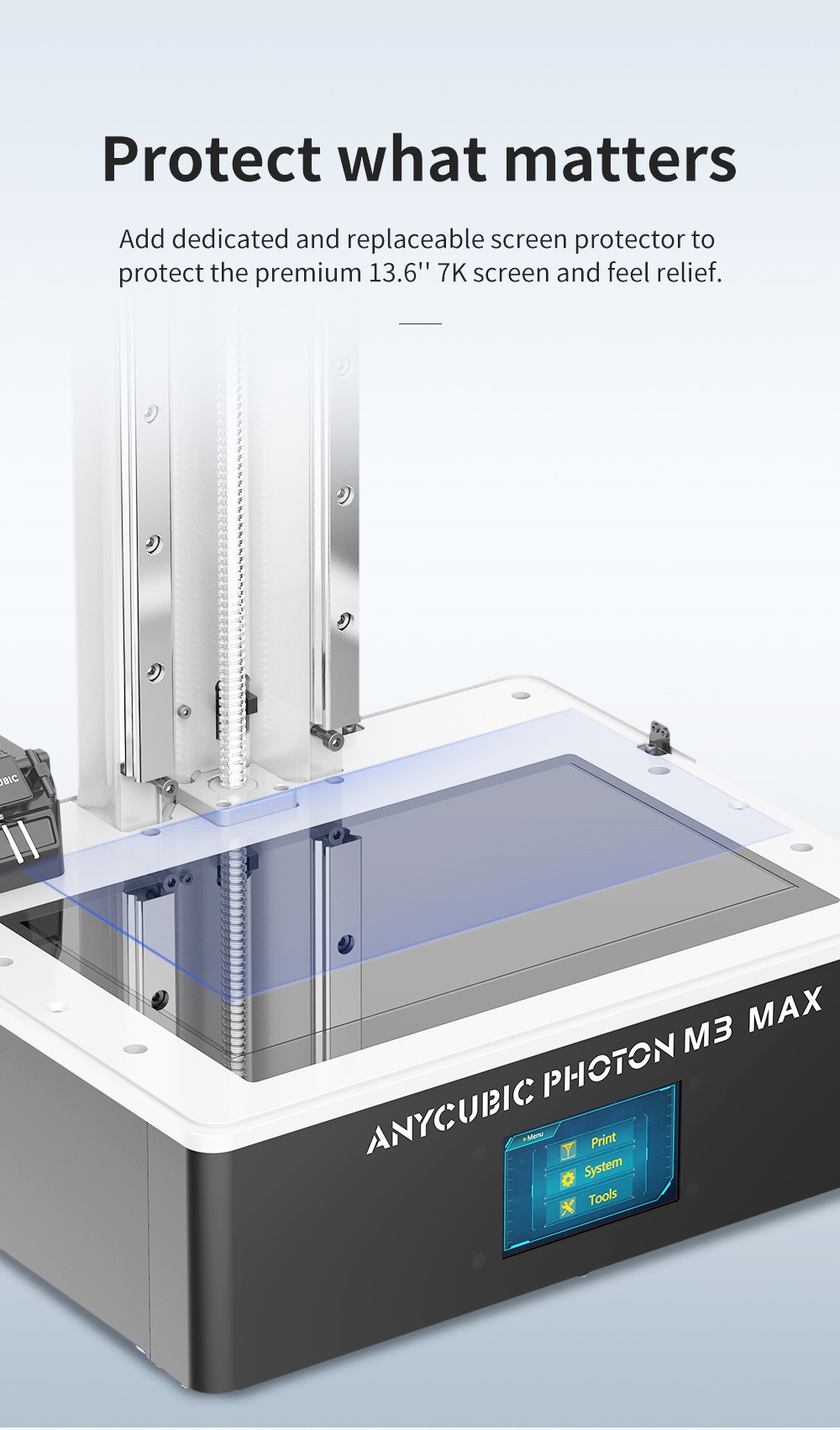 Anycubic Photon M3 Plus 3D Drukarka, 9.25-calowy monochromatyczny wyświetlacz LCD 6K, rozmiar wydruku 245 x 197 x 122 mm