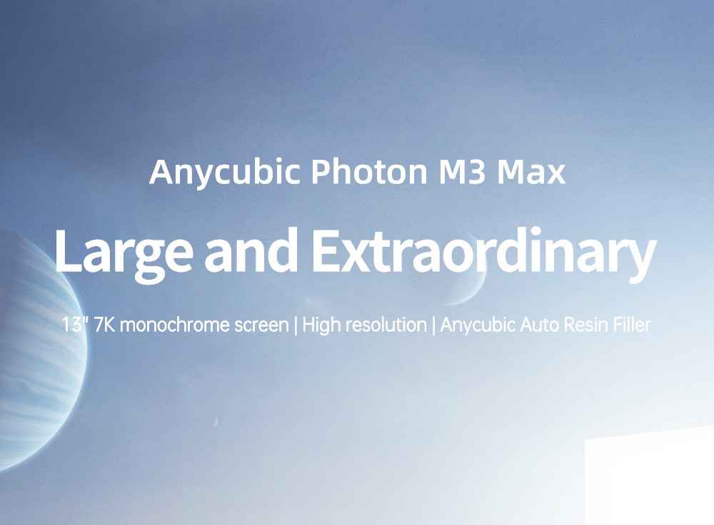Anycubic Fóton M3 Plus 3D Impressora, tela LCD monocromática 9.25K de 6 polegadas, tamanho de impressão 245x197x122mm