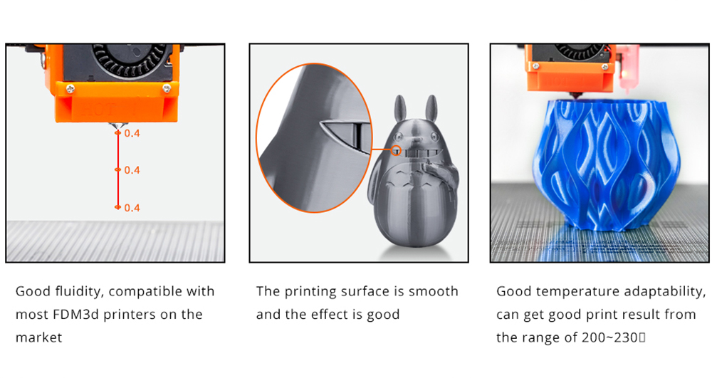 Eryone PLA+ Filament für 3D -Drucker 1,75 mm Toleranz 0,03 mm1kg (2,2 lbs)/Spulen - Grün