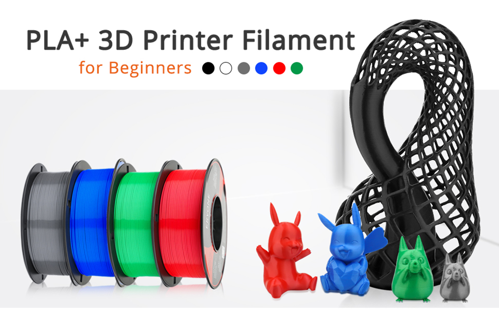 Eryone PLA+ Filament für 3D -Drucker 1,75 mm Toleranz 0,03 mm 1 kg (2,2 lb)/Spule - Weiß