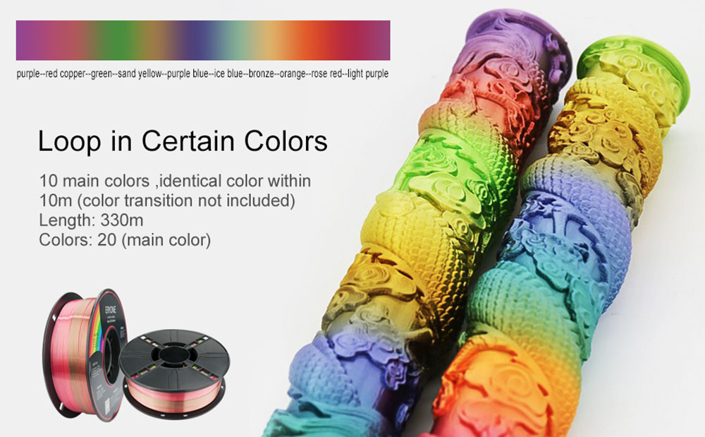 ERYONE Rainbow PLA-Filament