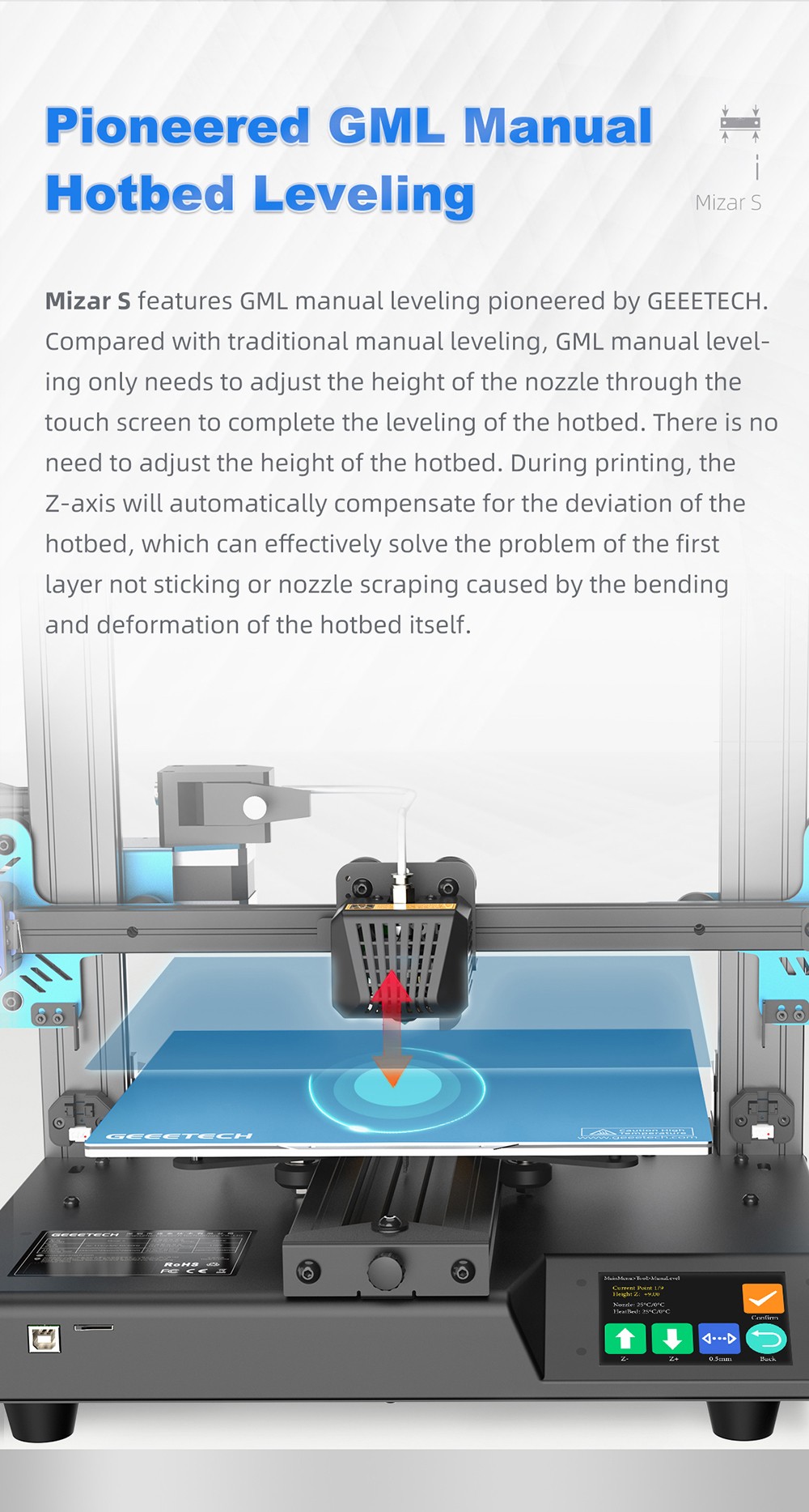 Impressora 3D Geeetech Mizar S
