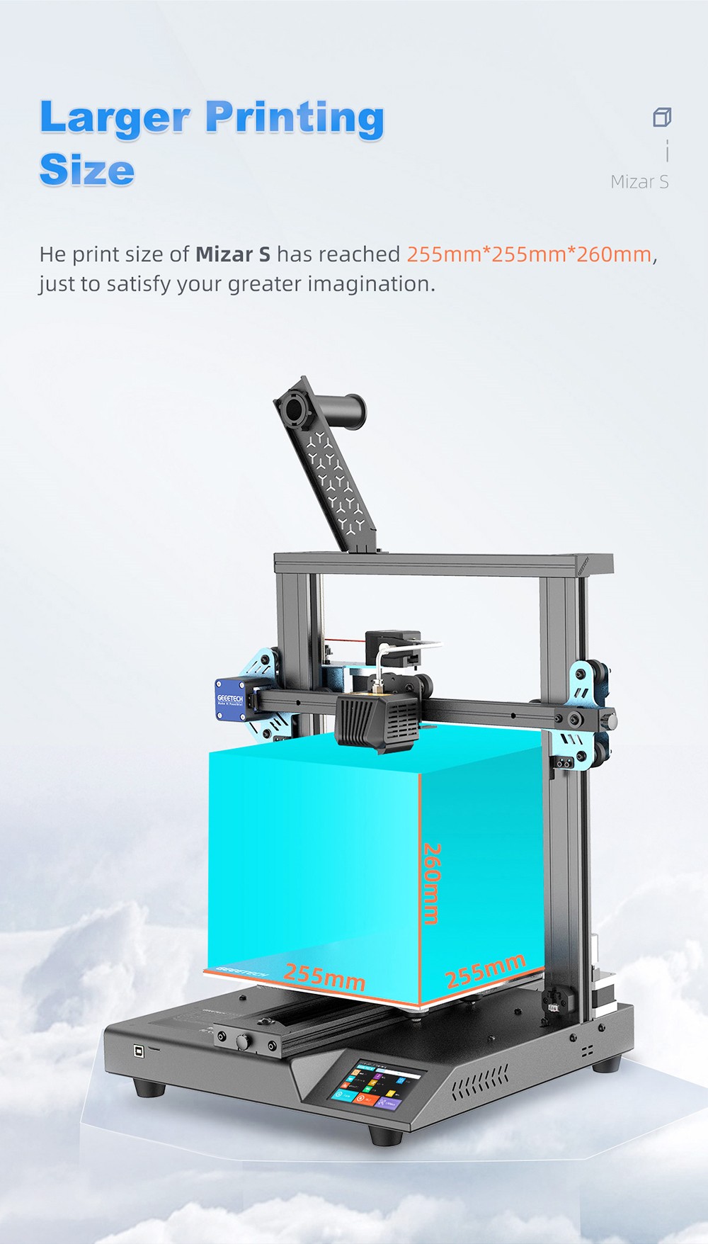 Imprimantă 3D Geeetech Mizar S