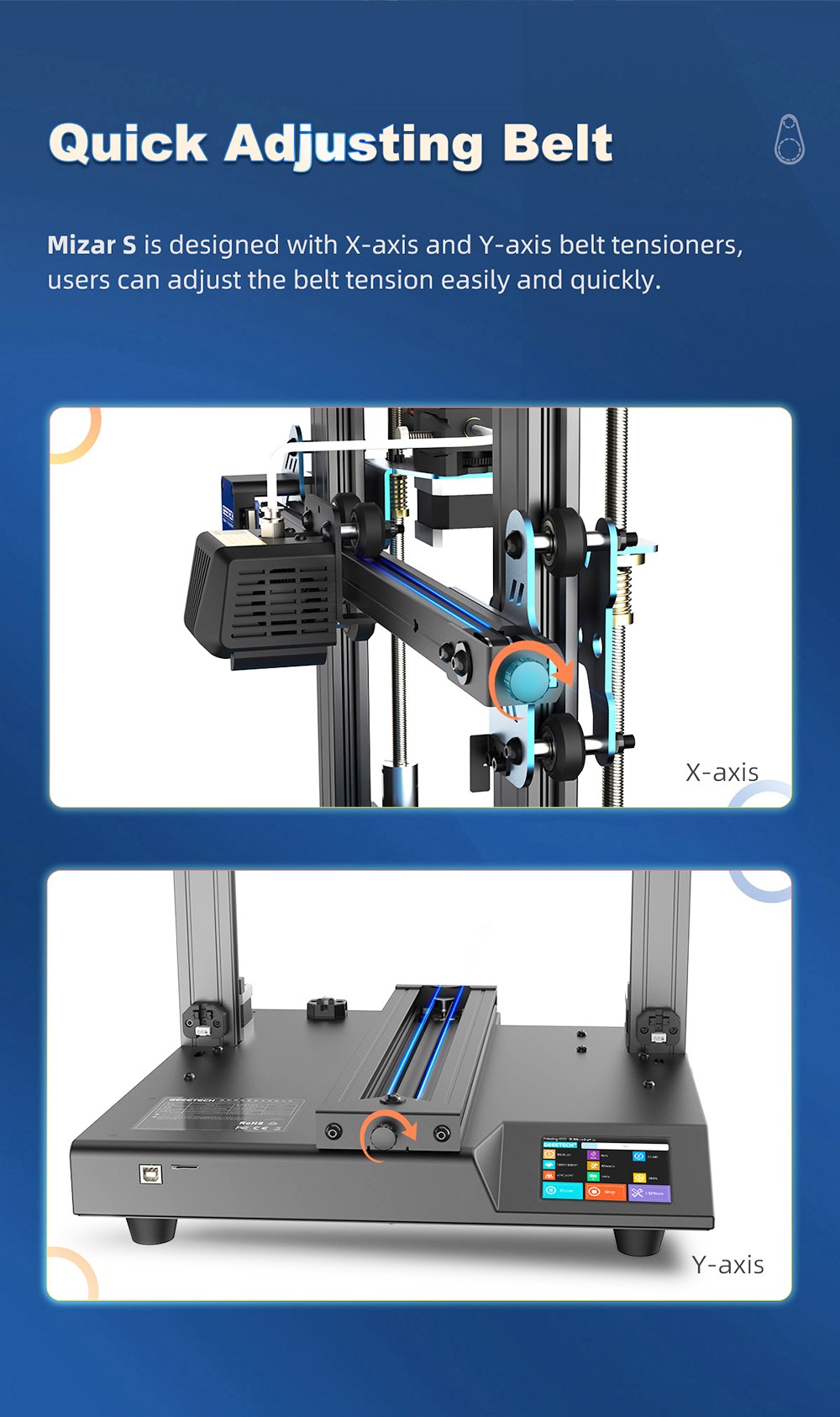 Imprimante 3D Geeetech Mizar S