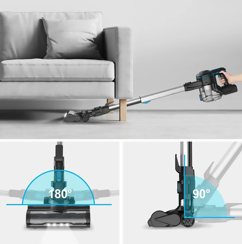 INSE N5 6 in 1 Cordless Vacuum Cleaner 12000Pa Suction Power 45mins Long Runtime 5 Stages Filtration with