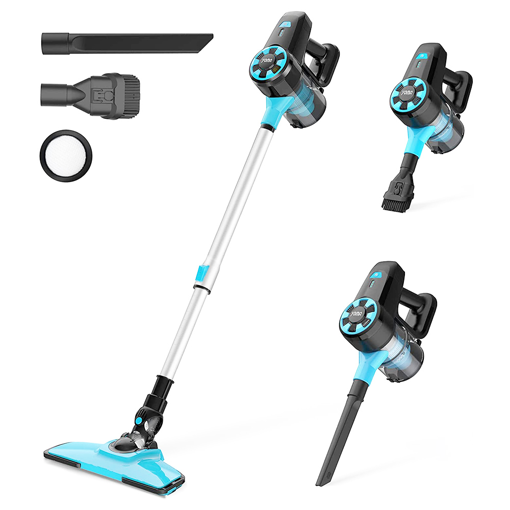 YOMA N3 Handheld Cordless Broom Vacuum Cleaner 17kPa Powerful Suction Power 6-in-1 Upright for Home Sofa Pets