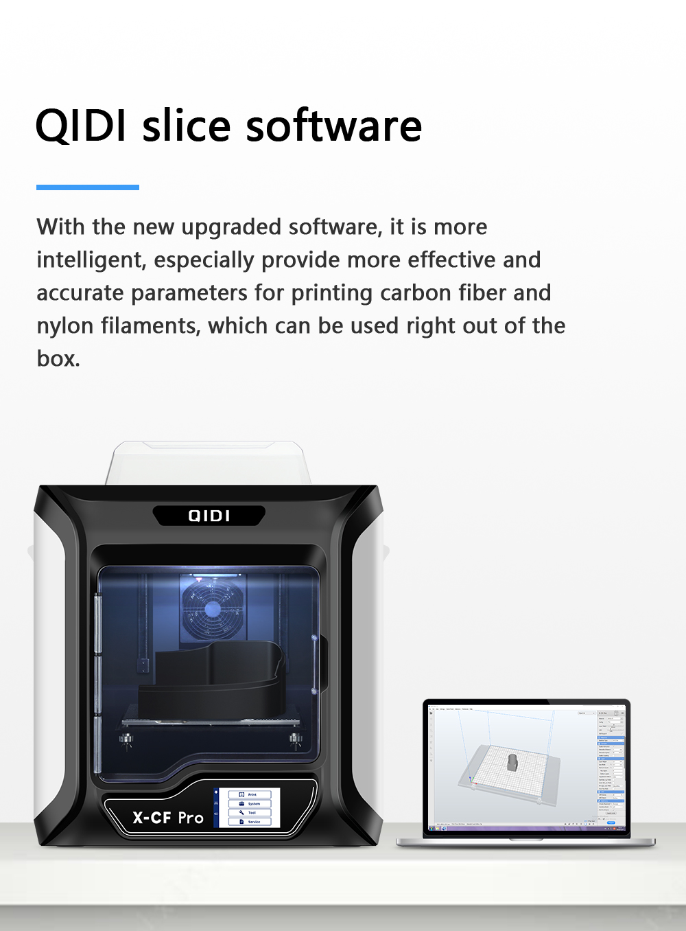 QIDI TECH X-CF Pro Industrial Grade 3D-skrivare