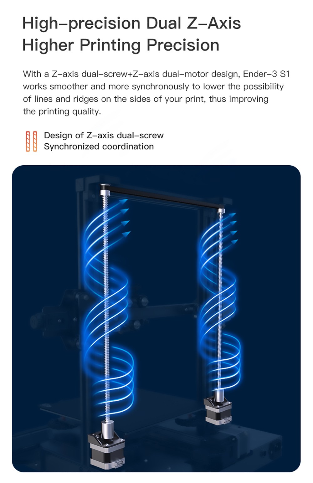 Drukarka 3D Creality Ender-3 S1 Sprite Dual Gear Direct Wytłaczarka