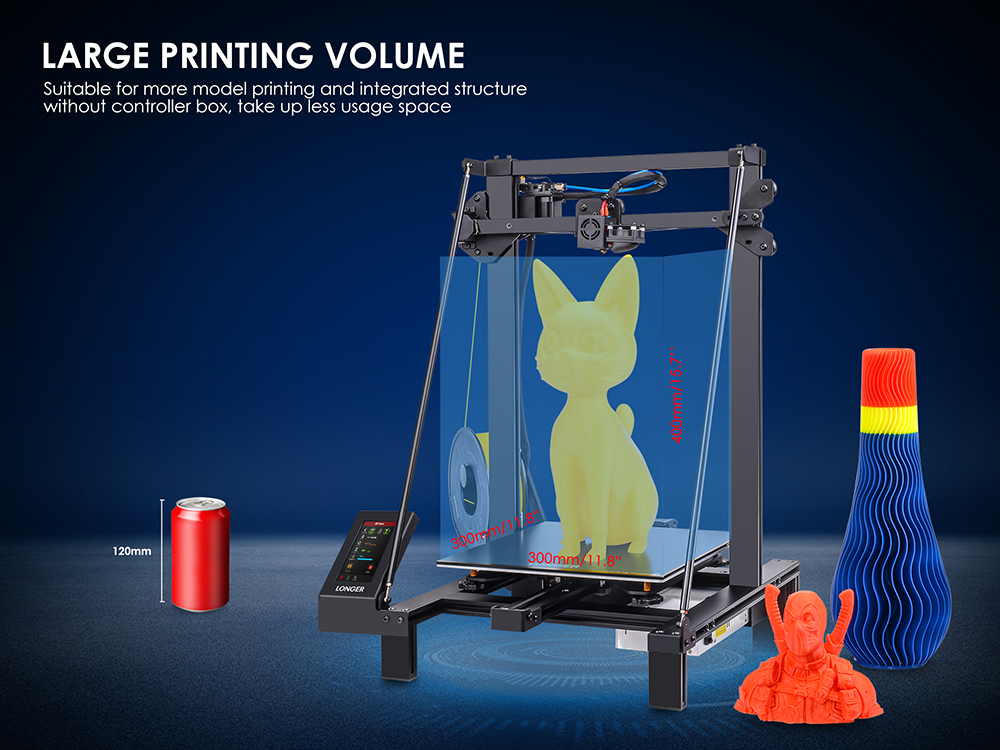 Dłuższa drukarka 3D LK5 PRO FDM