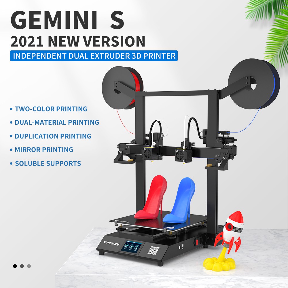 TRONXY Gemini S Dual Extruder 3D-skrivare