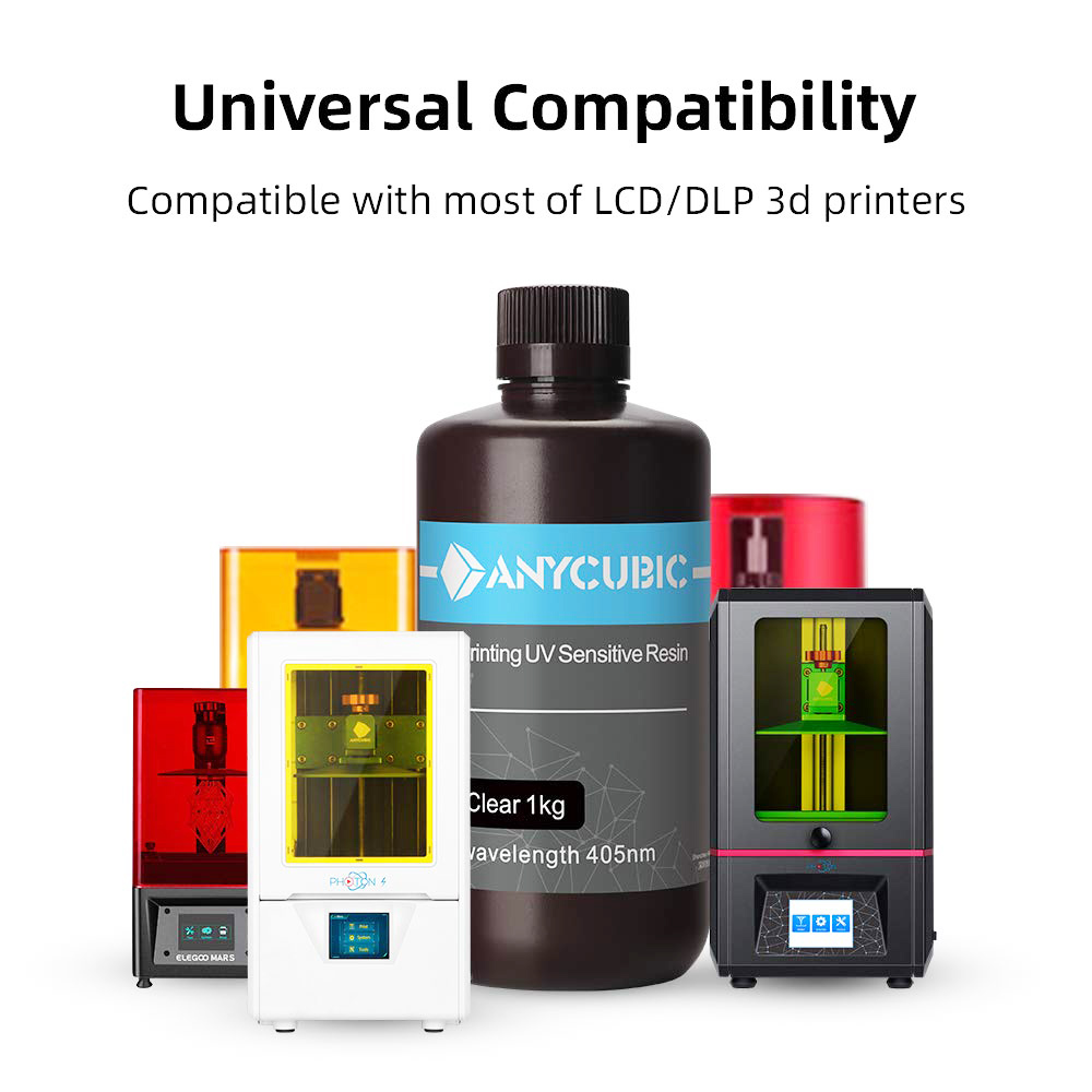 Transparentní pryskyřičné vlákno pro 3D tiskárnu Anycubic 1 kg