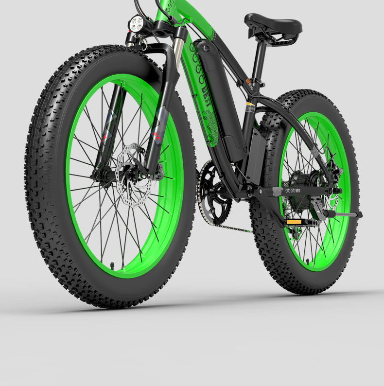 GOGOBEST GF600 Vélo Électrique 26x4.0 pouces 13Ah 1000W Noir Vert