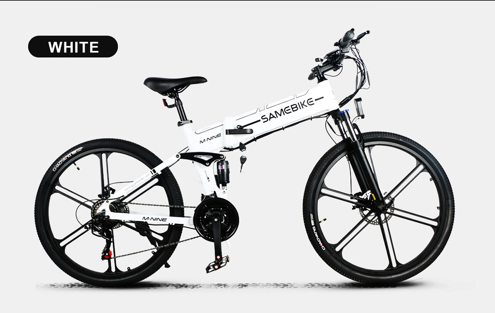 Składany rower elektryczny Samebike LO26 II 500 W 35 km/h Biały