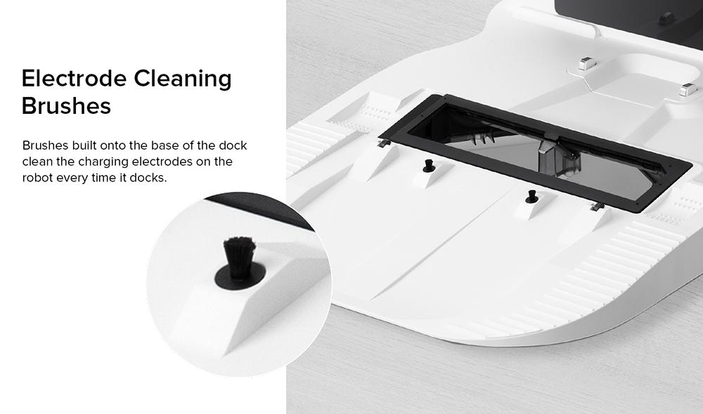 Roborock Auto-Empty Dock for Roborock S7 Automatic Suction Station Intelligent Dust Collection Constant Suction Power 1.8L Dust Bag Support  Allergy Care - White