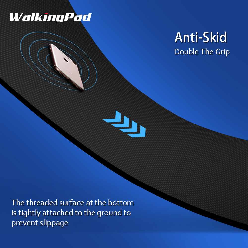 WalkingPad Mat For Treadmill Protect Floor Non-Slip - Black