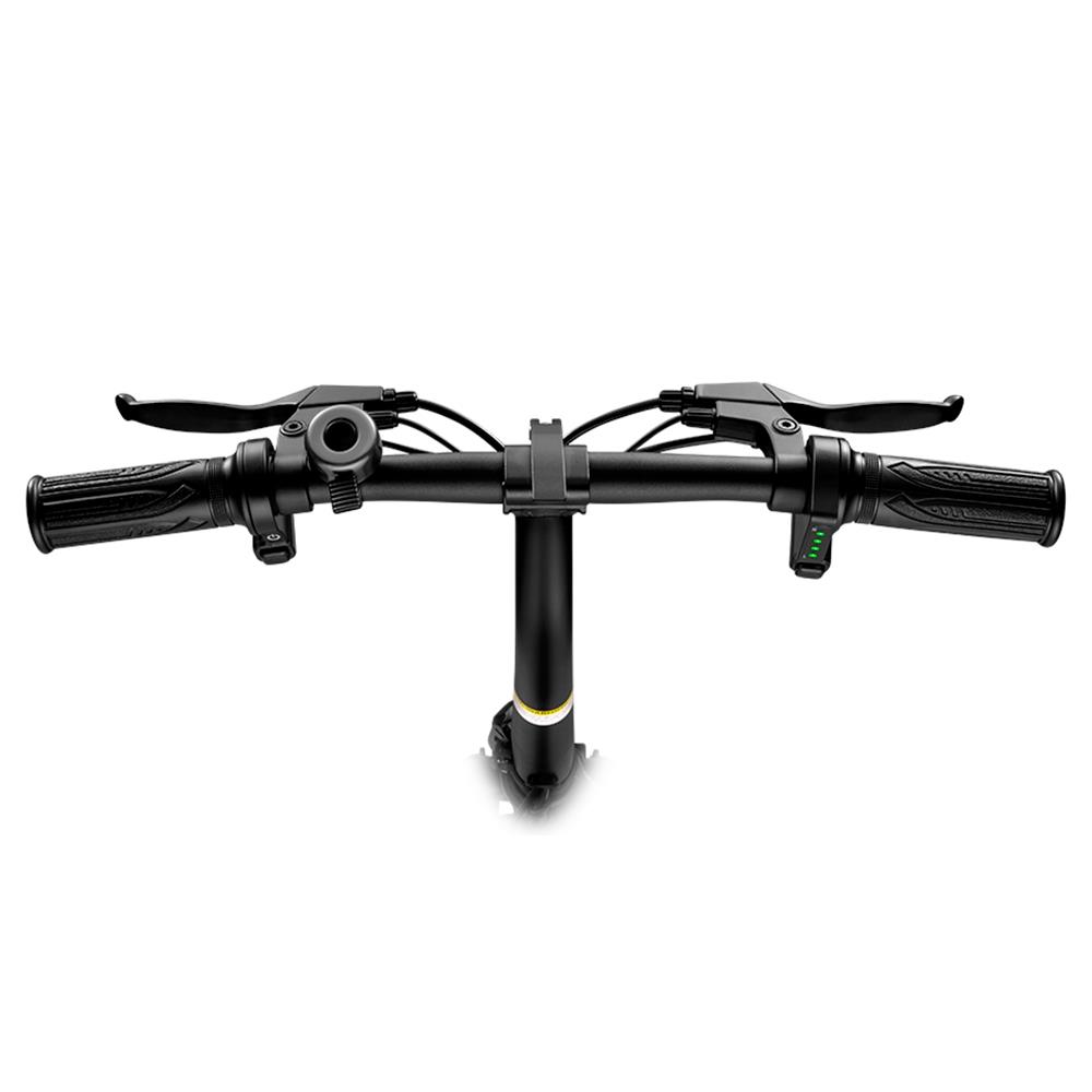 DYU D3F met pedaal opvouwbare bromfiets elektrische fiets 14 inch zwart