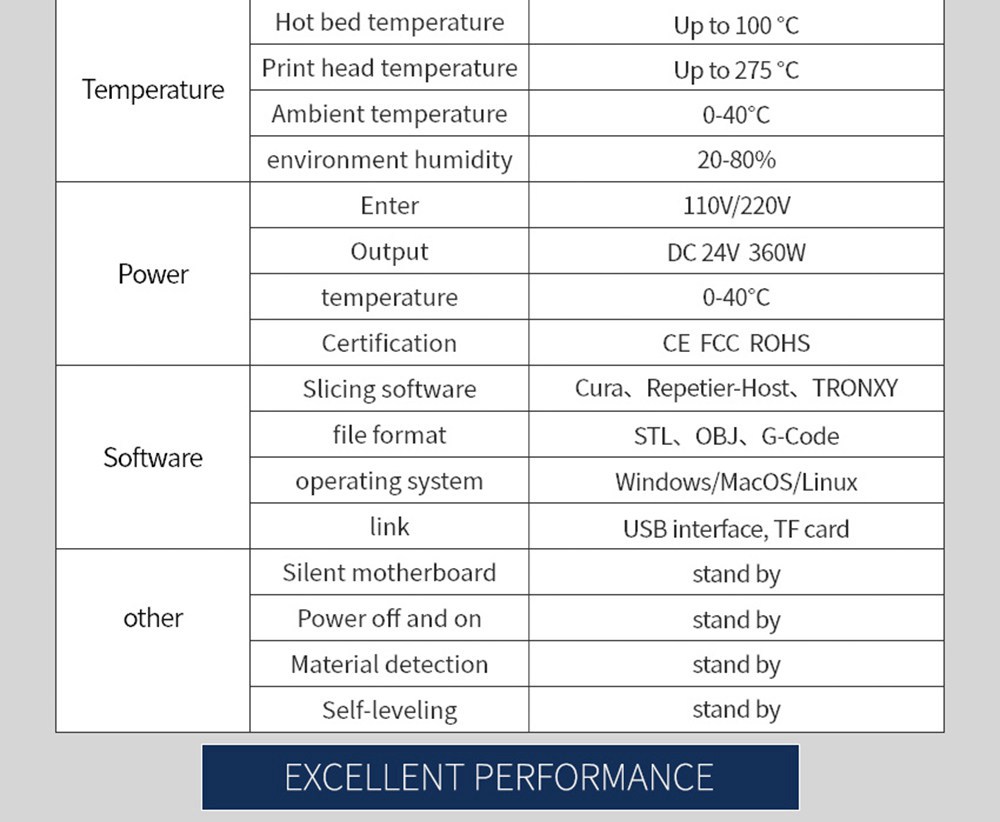 TRONXY X5SA-2E 24V Impressora 3D Extrusoras Duplas Titan 330*330*400mm