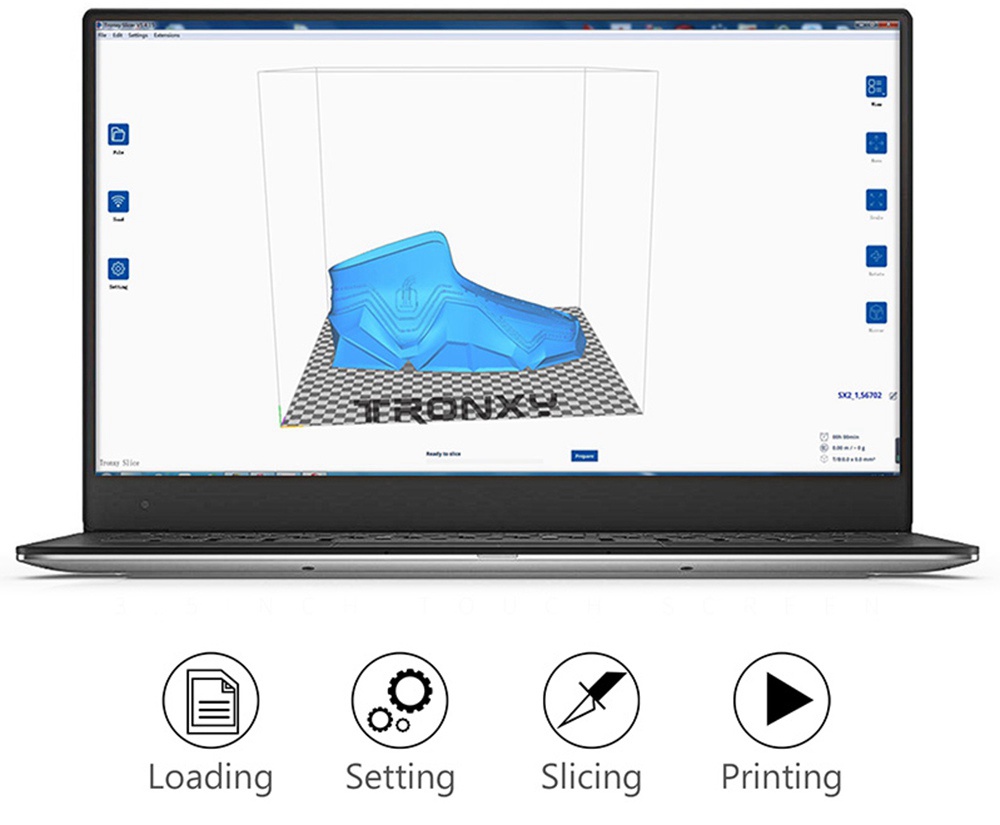 TRONXY X5SA-2E 24V 3D-printer Dubbele Titan-extruders 330 * 330 * 400 mm