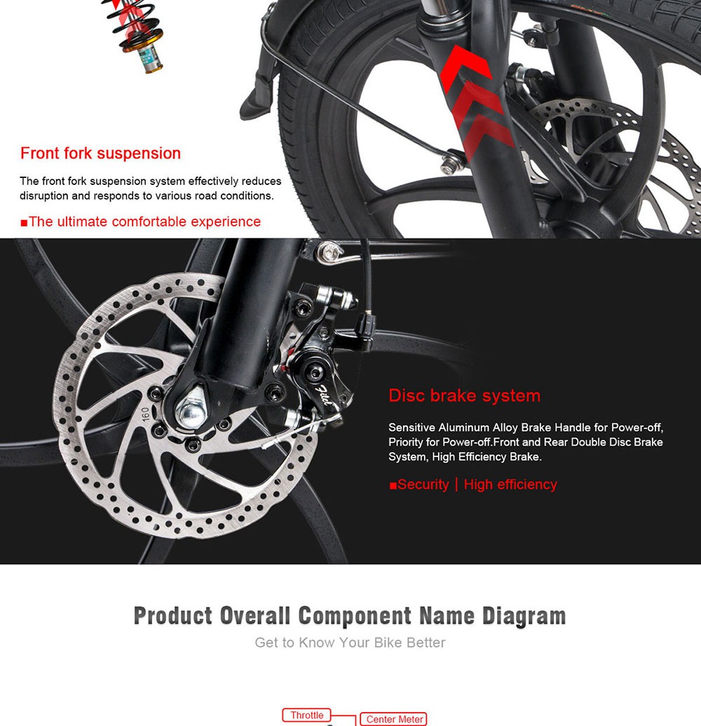 Składany rower elektryczny SAMEBIKE 20LVXD30 czarny