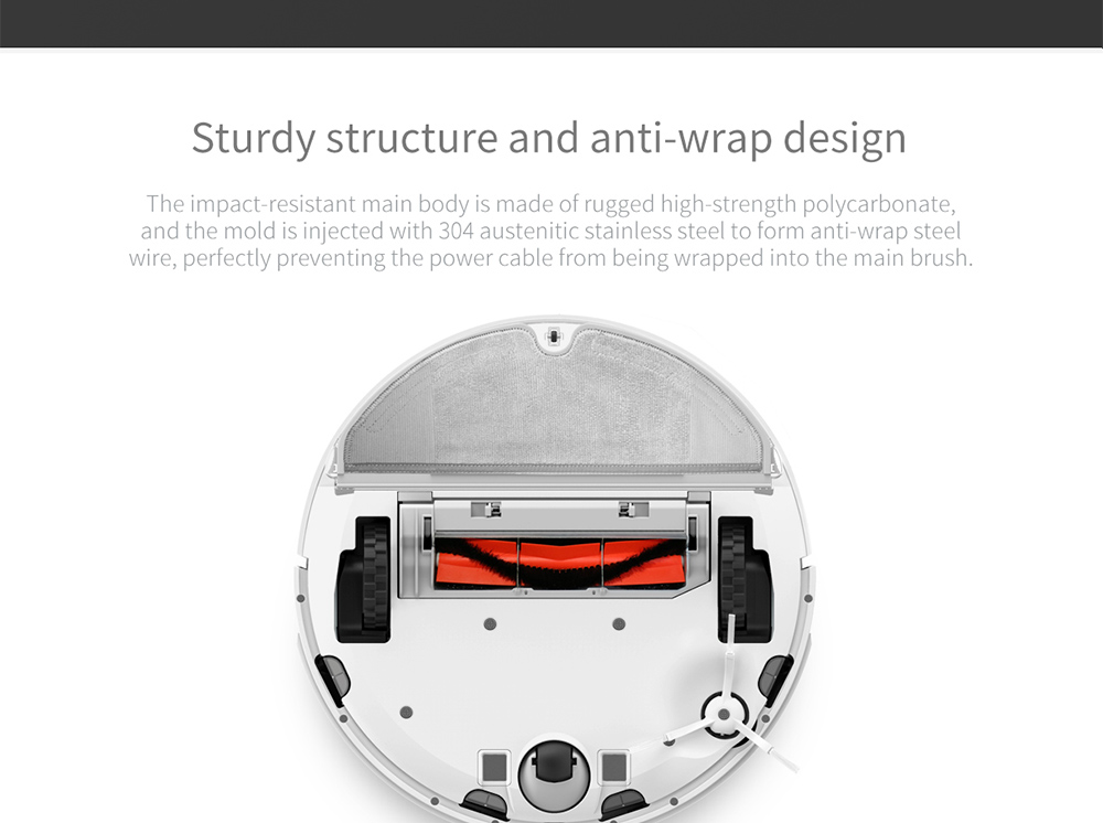 Γνήσιο κάλυμμα κυλιόμενης βούρτσας ρομποτικής ηλεκτρικής σκούπας Xiaomi