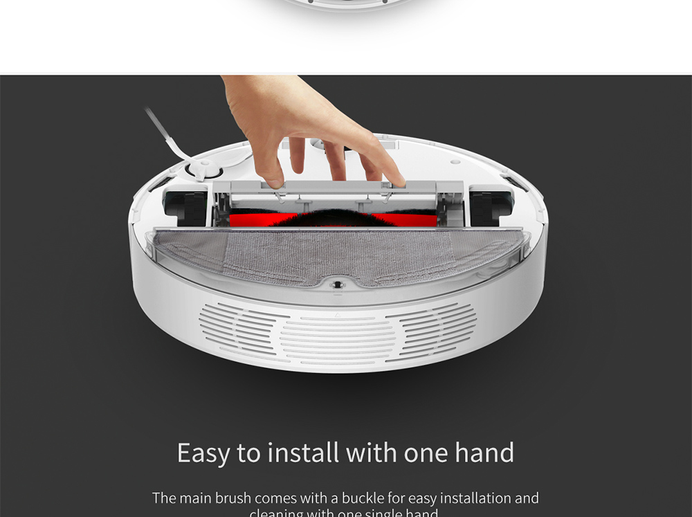 Γνήσιο κάλυμμα κυλιόμενης βούρτσας ρομποτικής ηλεκτρικής σκούπας Xiaomi