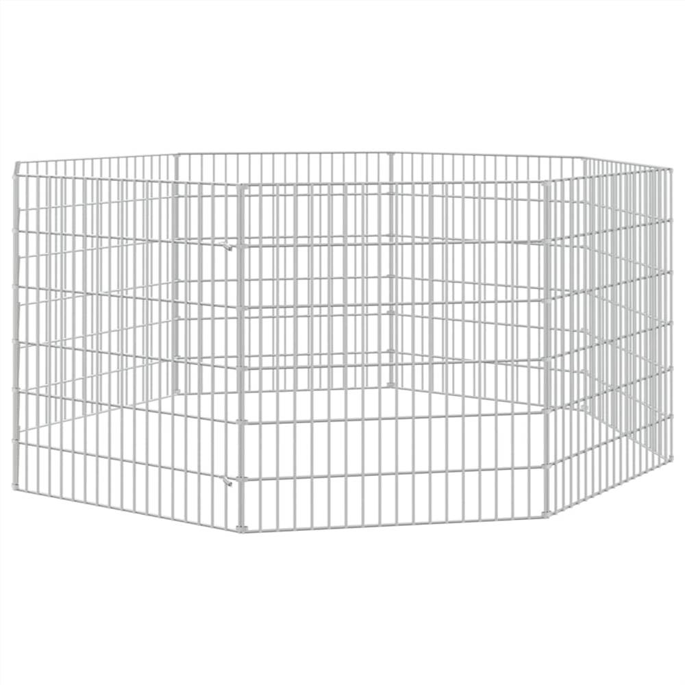 Rabbit Cage 8 Panels 54x60 cm Γαλβανισμένο Σίδερο