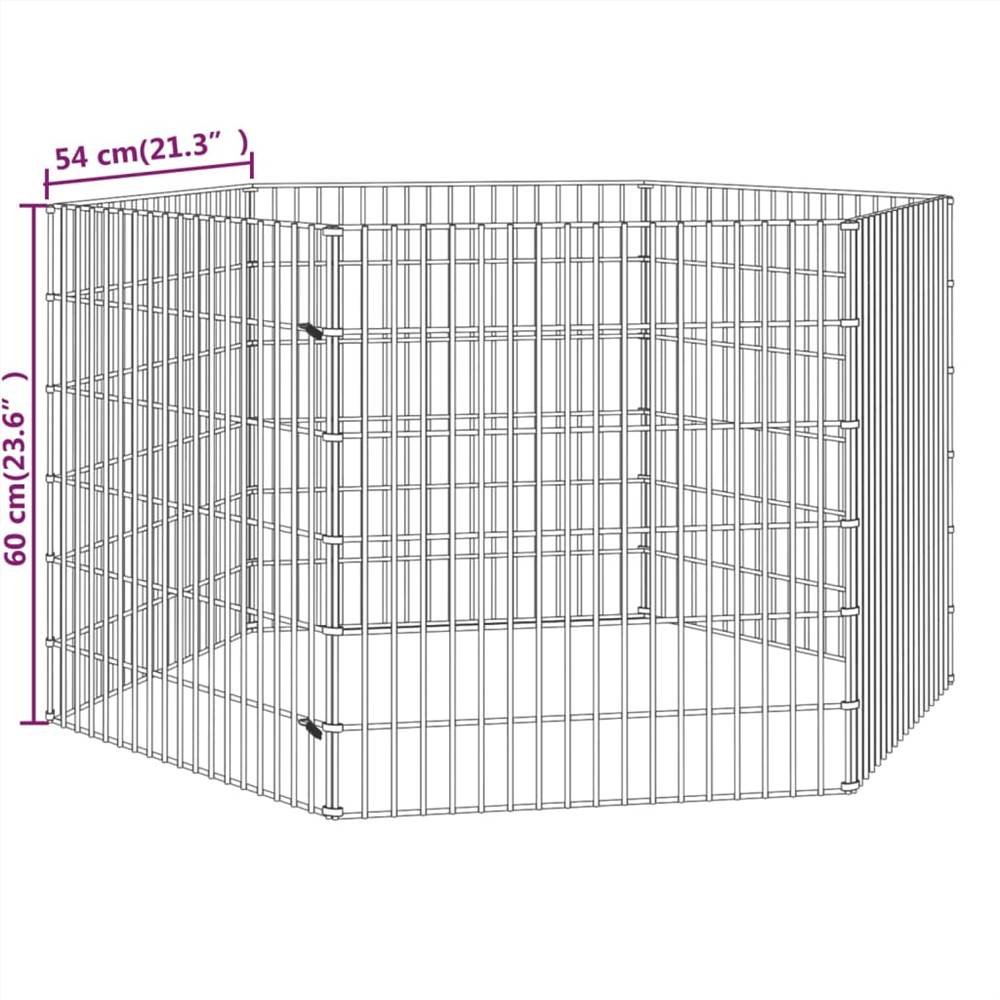 Rabbit Cage 6 Panels 54x60 cm Γαλβανισμένο Σίδερο