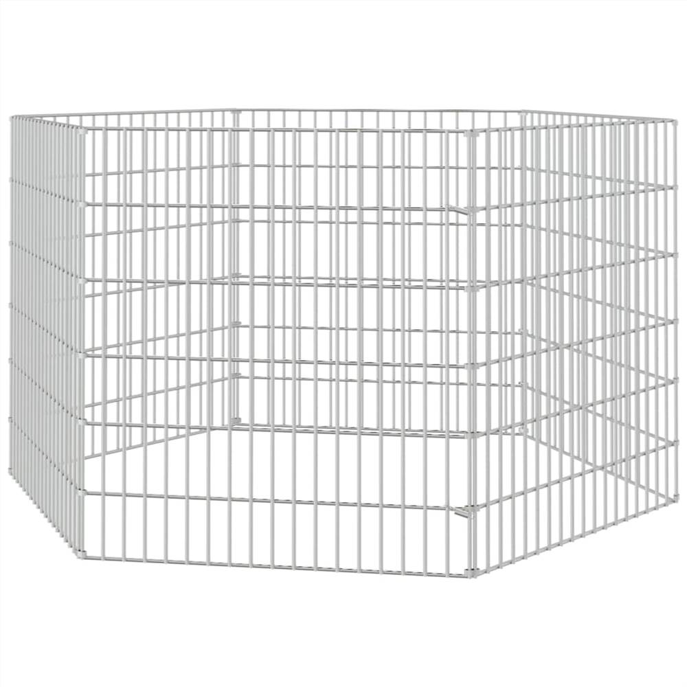 Rabbit Cage 6 Panels 54x60 cm Γαλβανισμένο Σίδερο