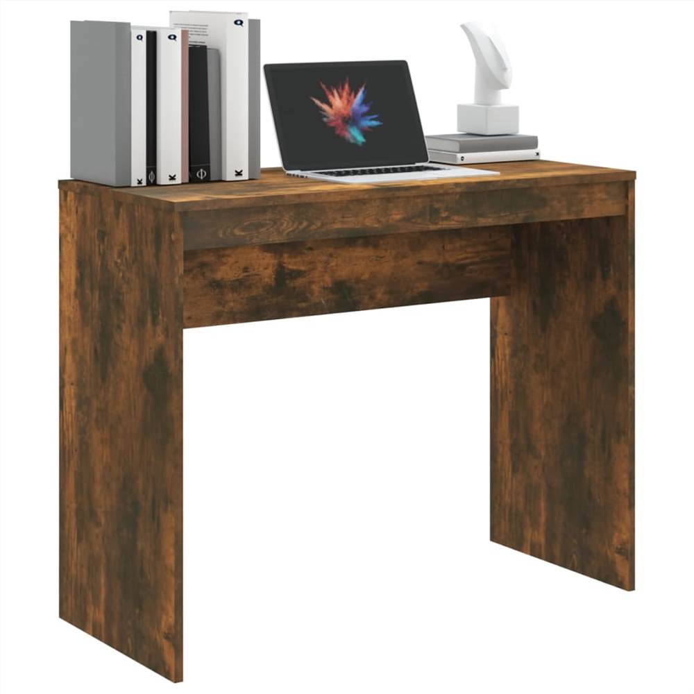 Smoked Oak Desk 90x40x72 cm Engineered Wood