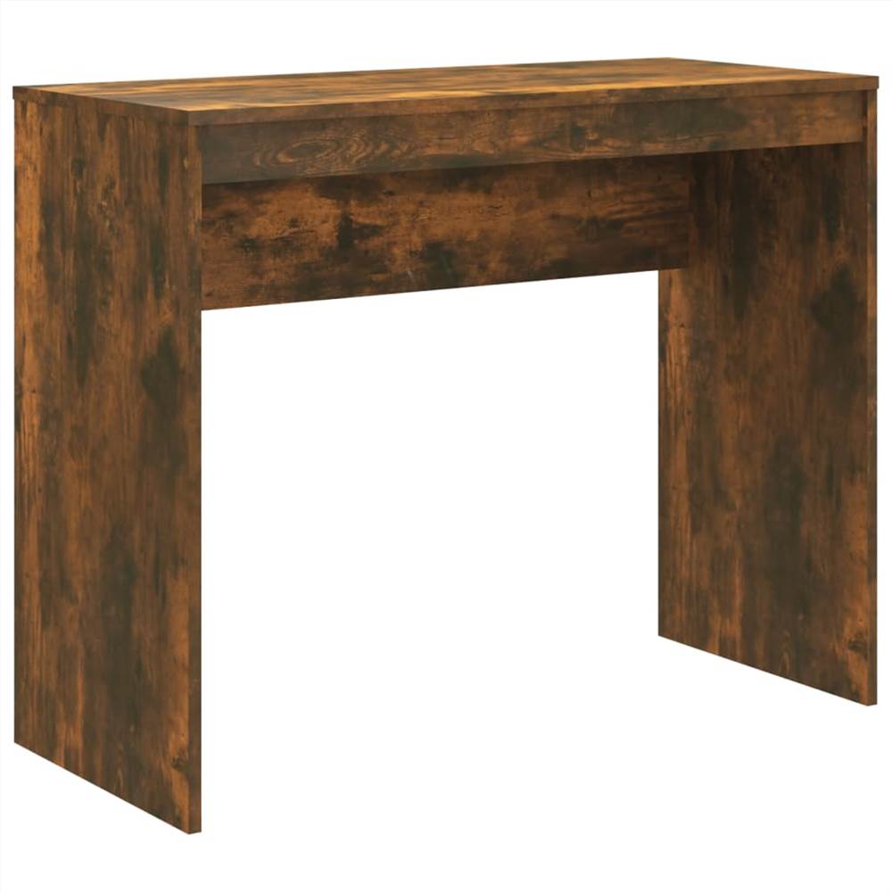 Schreibtisch aus geräucherter Eiche, 90 x 40 x 72 cm, Holzwerkstoff