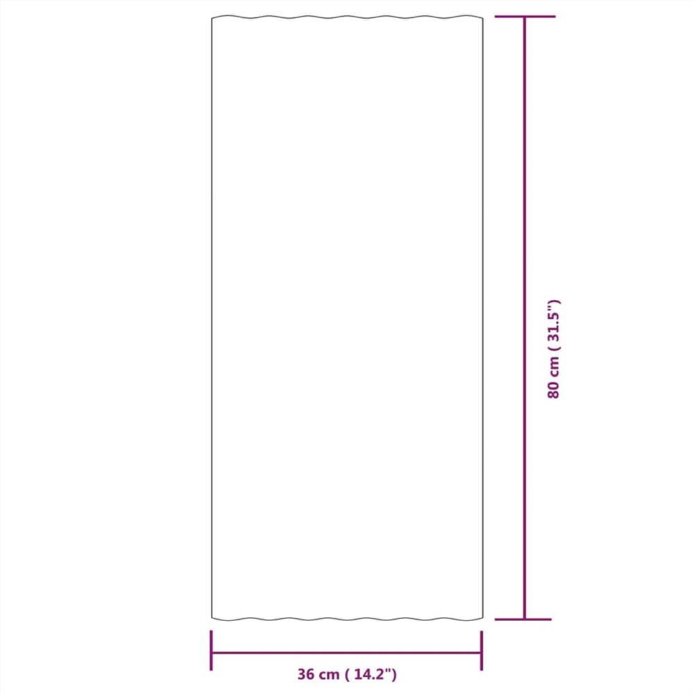 Střešní panely 36 ks Ocel s práškovým nástřikem Antracit 80x36 cm
