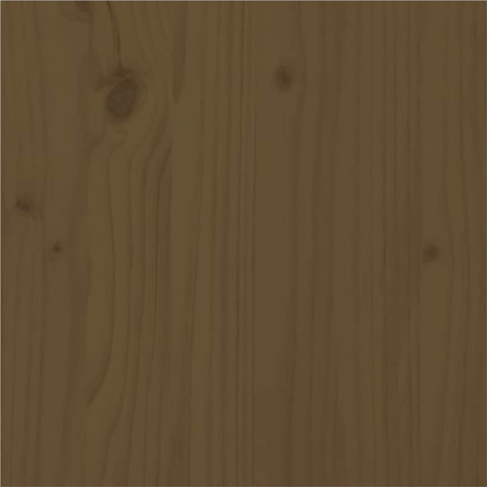 Cama para perros color marrón miel 65,5x50,5x28 cm madera maciza de pino