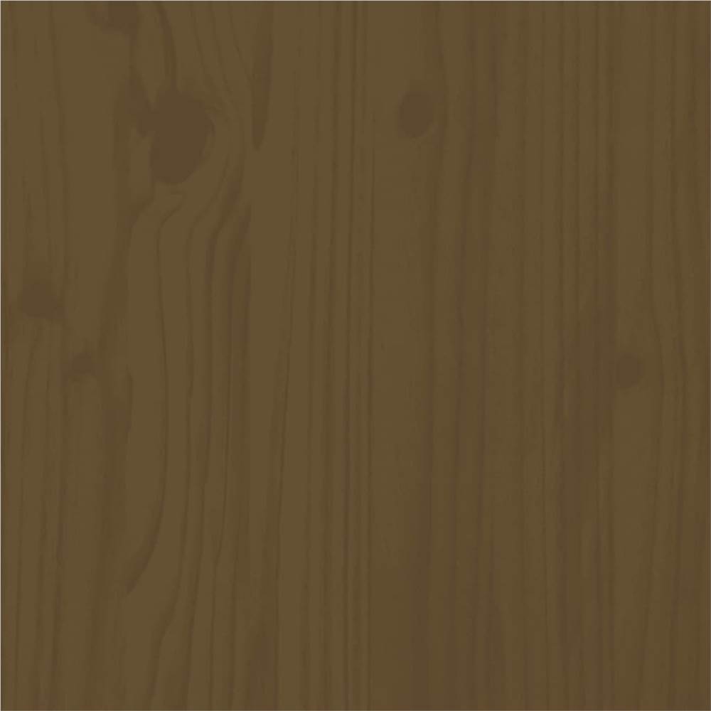 Scrivania marrone miele 140x50x75 cm in legno massello di pino