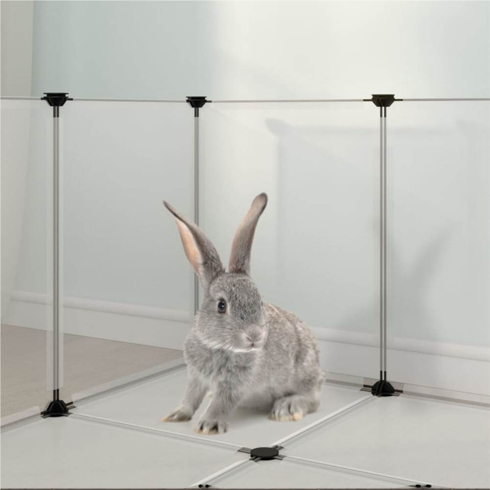 Gaiola Transparente para Pequenos Animais 144x74x46,5 cm PP e Aço