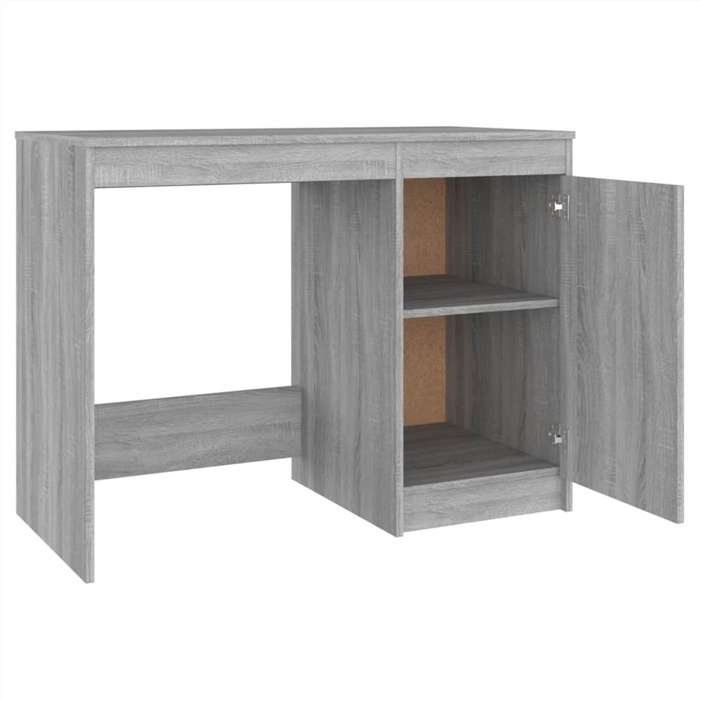 Sonoma Grey Skrivbord 100x50x76 cm Konstruerat trä