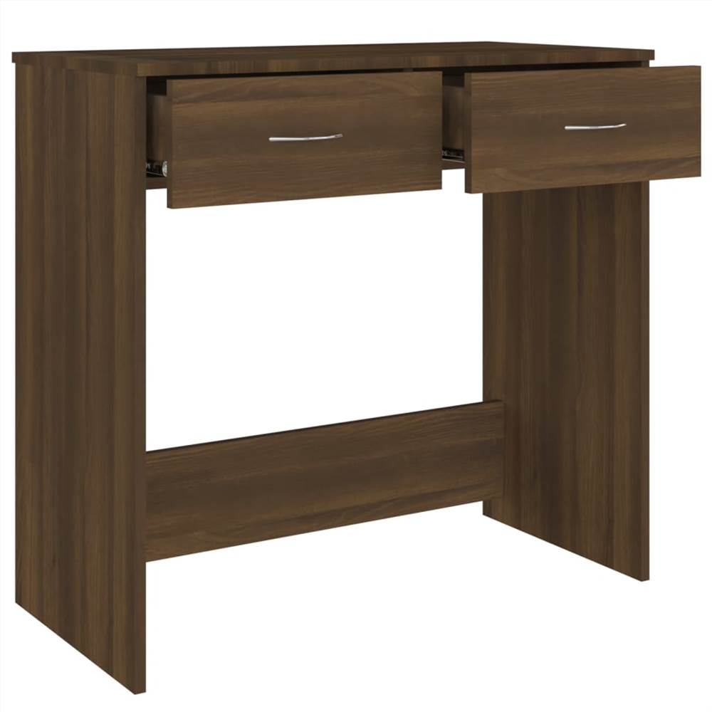 Hnědý dubový stůl 80x40x75 cm z umělého dřeva