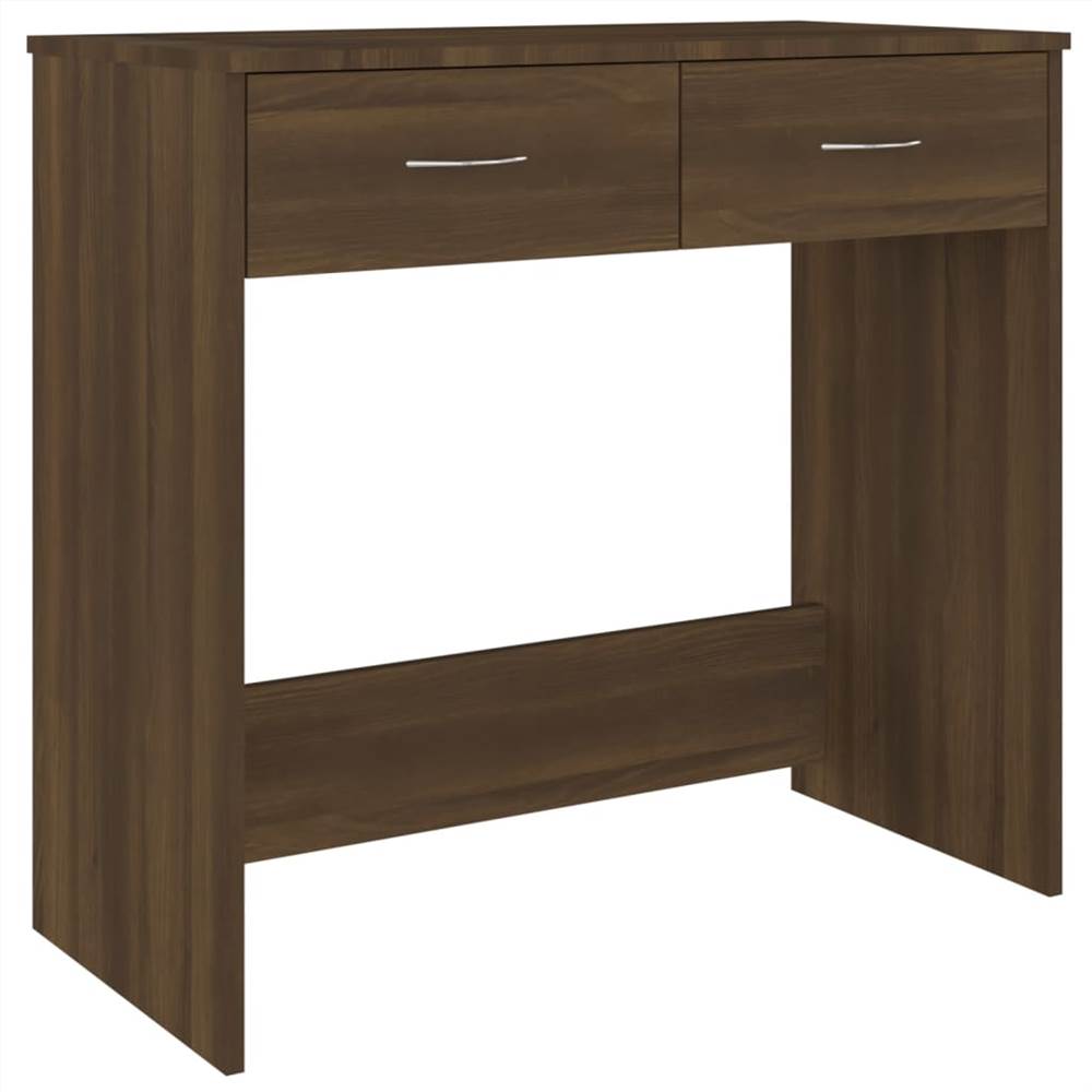 Hnědý dubový stůl 80x40x75 cm z umělého dřeva
