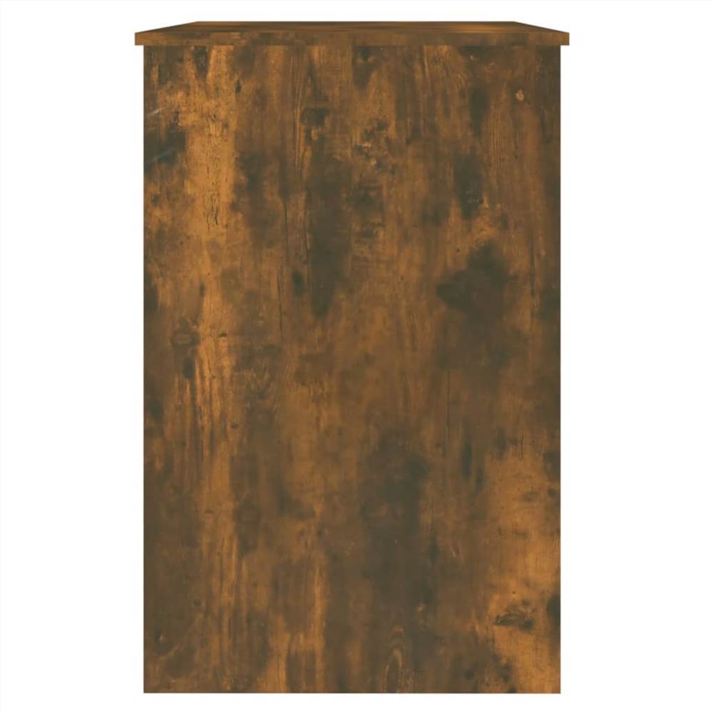 Smoked Oak Desk 100x50x76 cm Engineered Wood