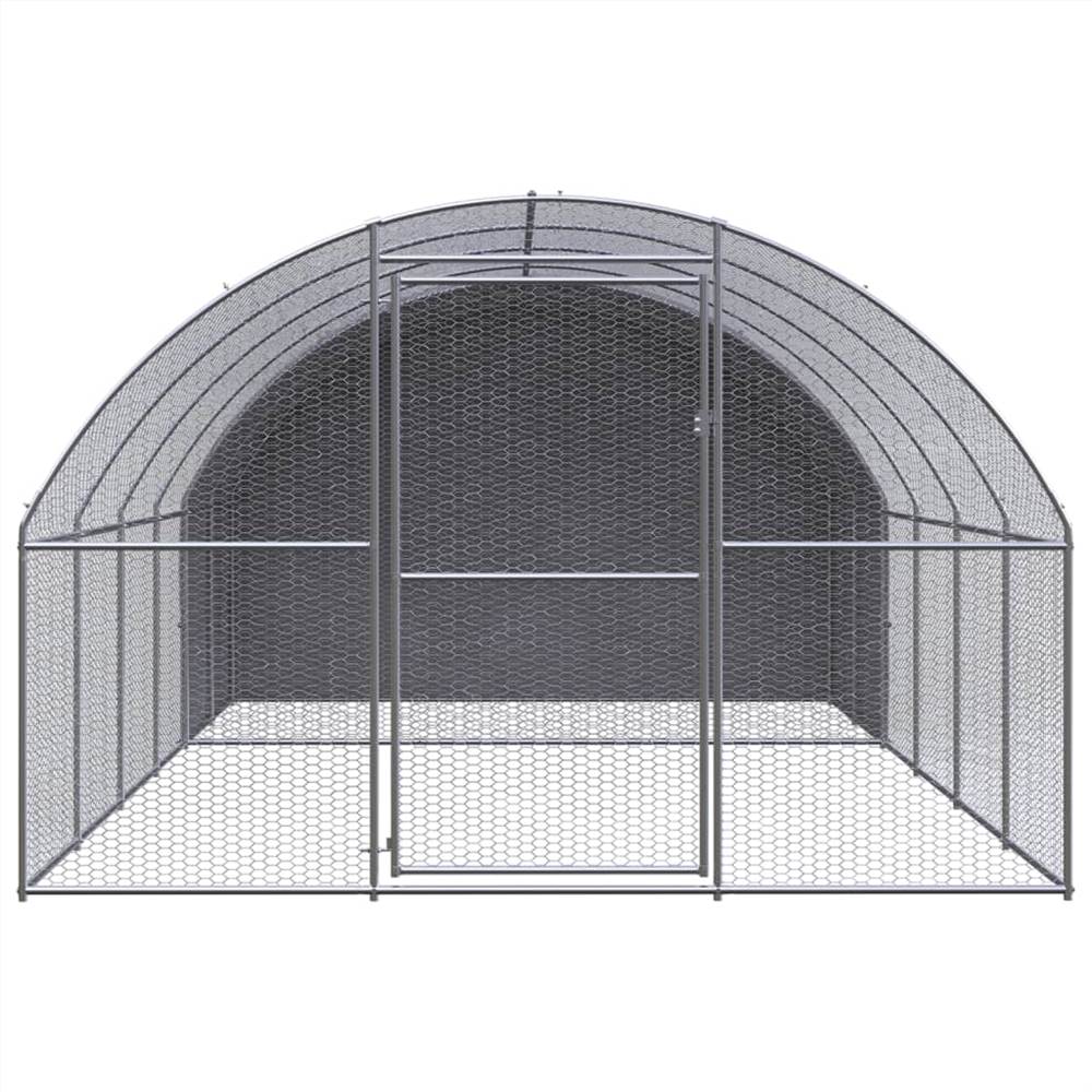 Hühnerstall für den Außenbereich, 3 x 4 x 2 m, verzinkter Stahl
