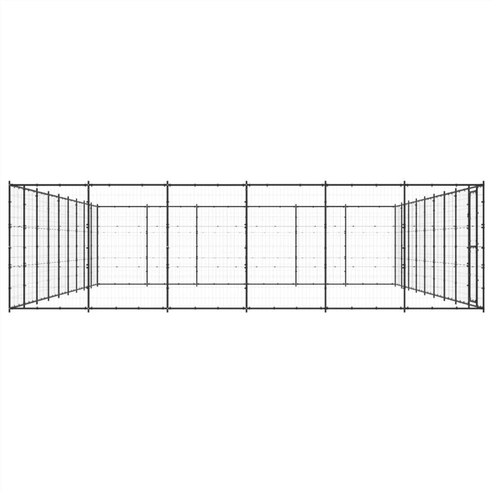 Outdoor steel dog kennel 65.34 m²