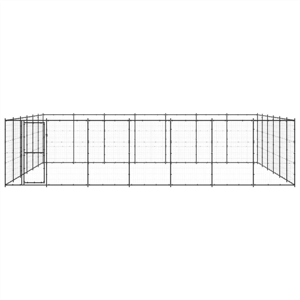 Outdoor steel dog kennel 50.82 m²