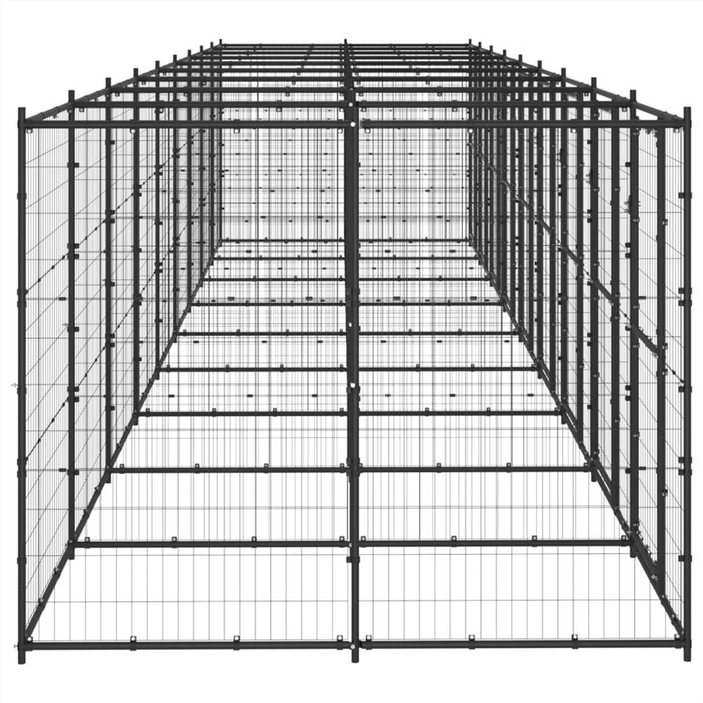 Outdoor steel dog kennel 21.78 m²