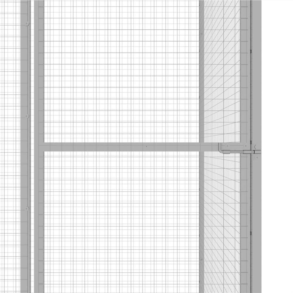 Cat Cage 3x1,5x2,5 m galvaniserat stål