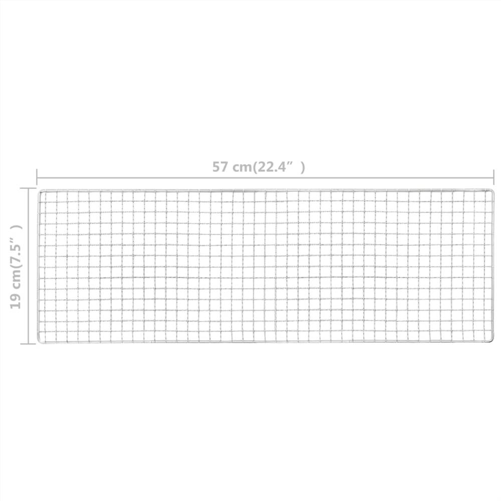 Przenośny grill stalowy, idealny na kemping 60X22,5X33 cm