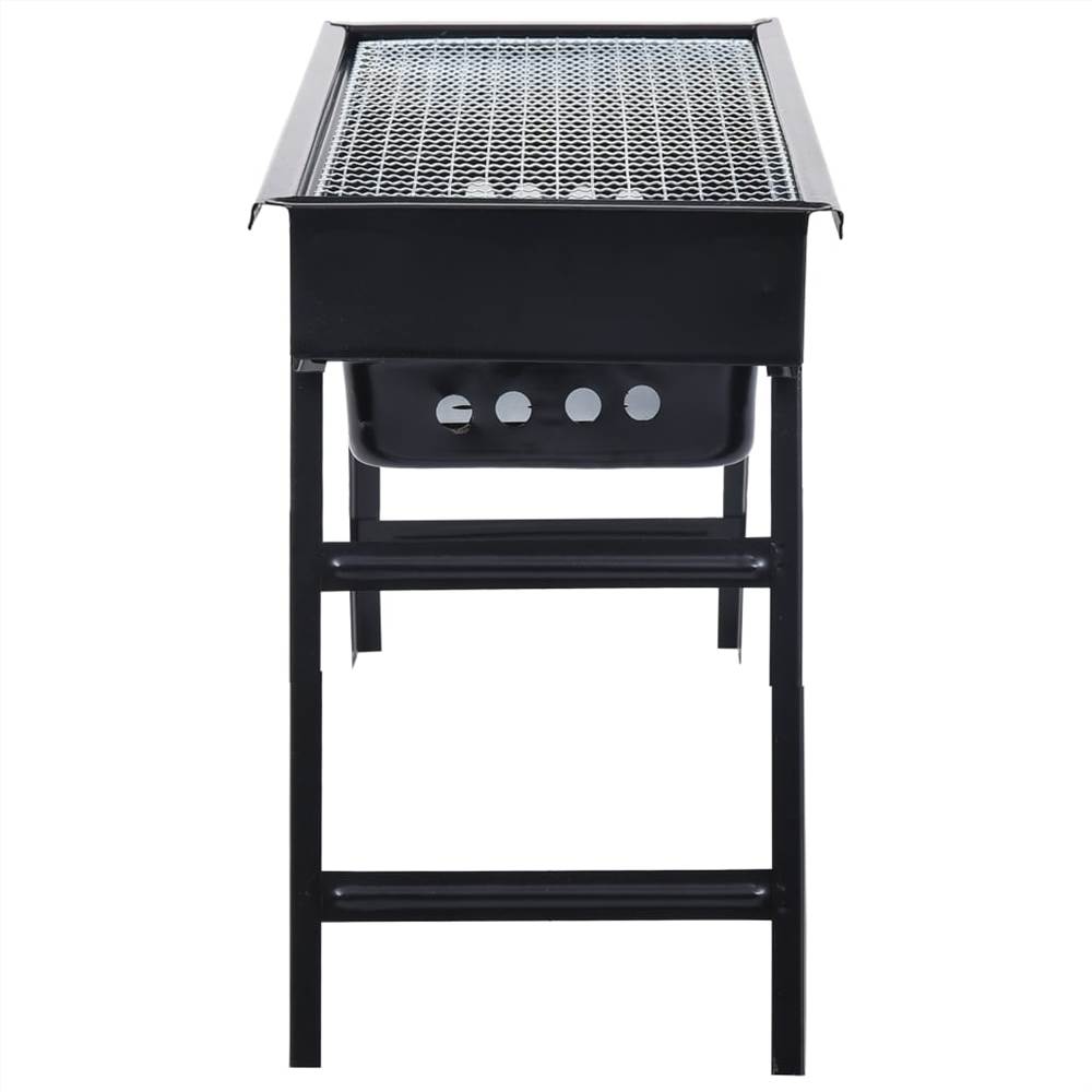 Przenośny grill stalowy, idealny na kemping 60X22,5X33 cm