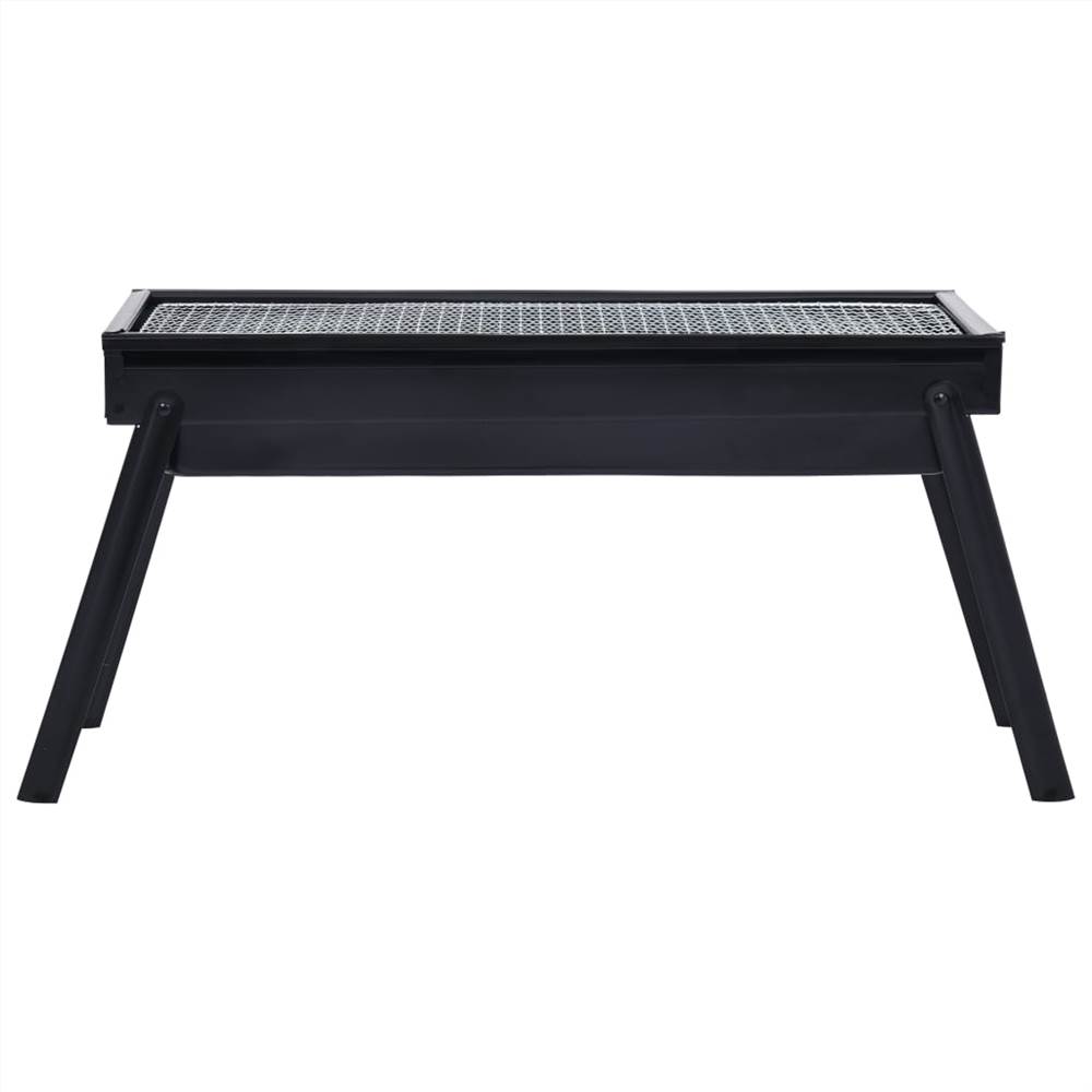 Przenośny grill stalowy, idealny na kemping 60X22,5X33 cm