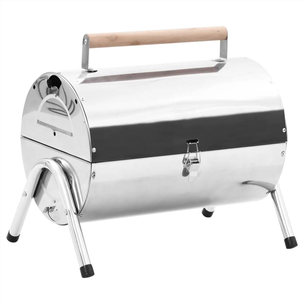 Double portable stainless steel grills, charcoal barbecue